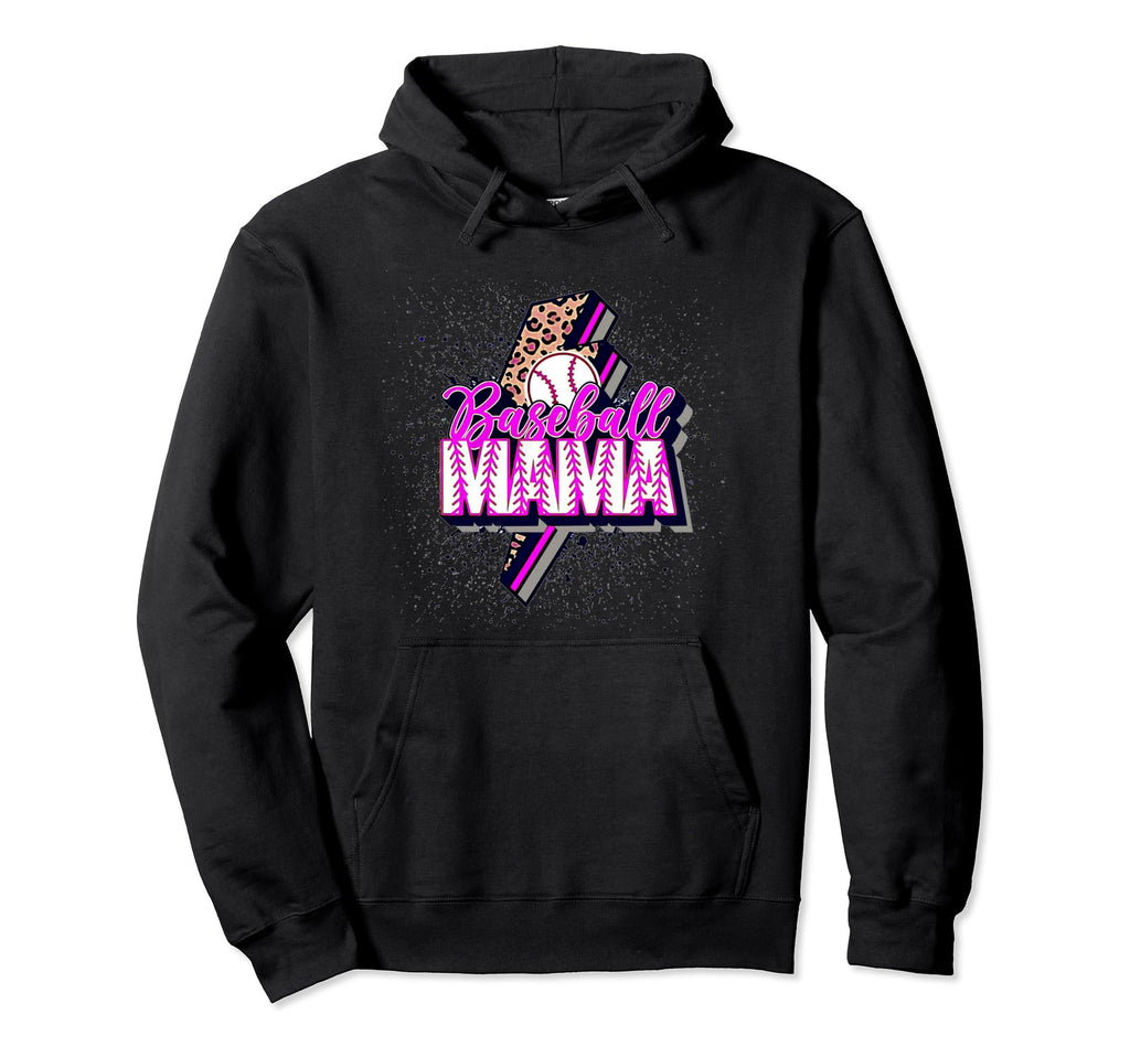 Baseball Mama Hoodie - Fun Novelty Design Unisex - T-Shirt, Sweatshirt, Hoodie