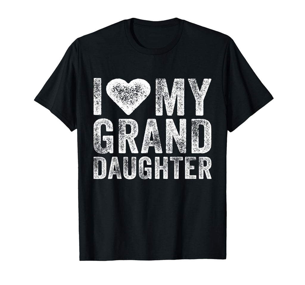 I Love My Granddaughter Heart Love Funny T-Shirt - Custom Art Print Unisex - T-Shirt, Sweatshirt, Hoodie