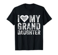 I Love My Granddaughter Heart Love Funny T-Shirt - Custom Art Print Unisex - T-Shirt, Sweatshirt, Hoodie