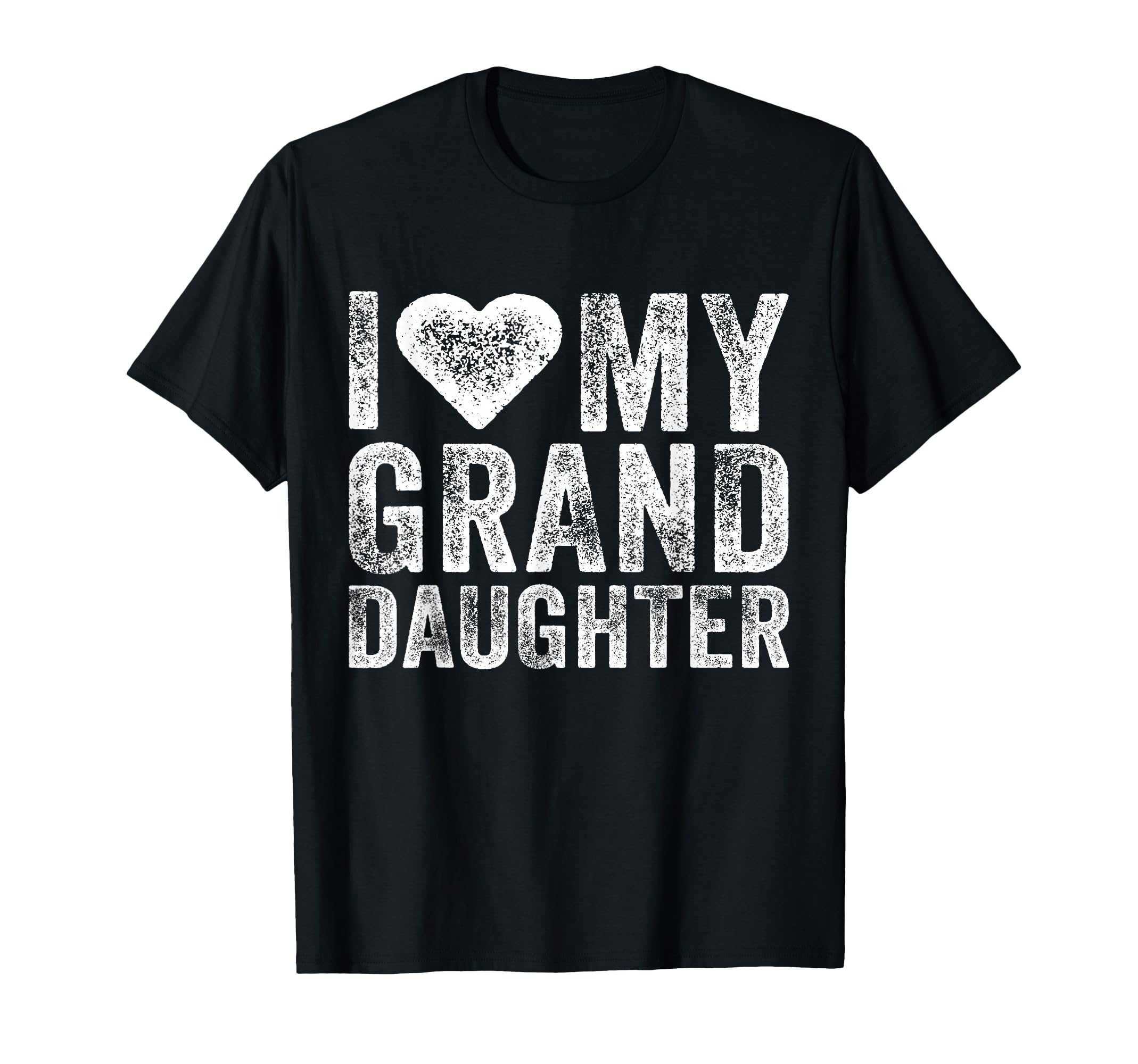 I Love My Granddaughter Heart Love Funny T-Shirt - Custom Art Print Unisex - T-Shirt, Sweatshirt, Hoodie