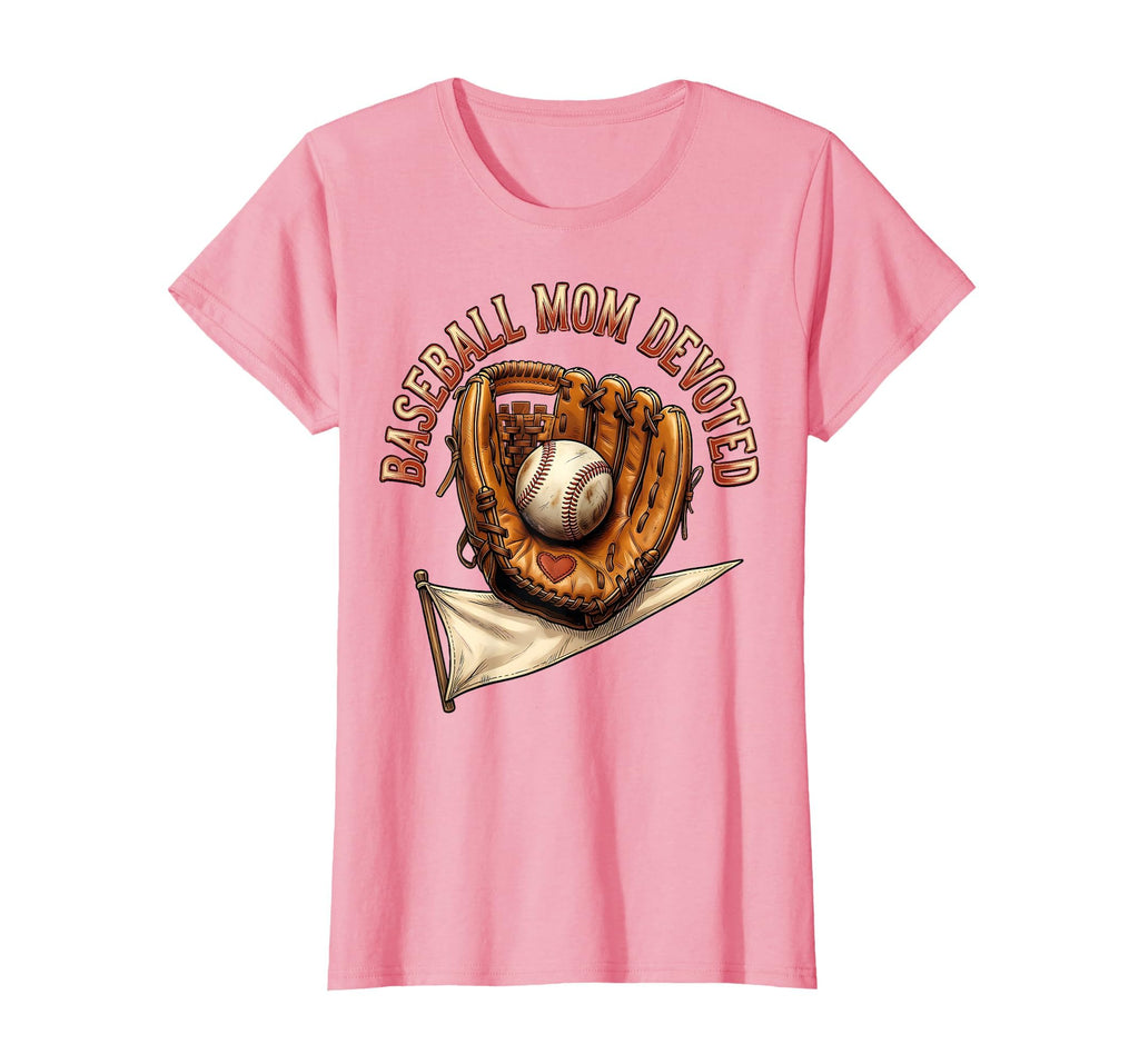 Baseball Mom Devoted T-Shirt - Unique Graphic Unisex - T-Shirt, Sweatshirt, Hoodie