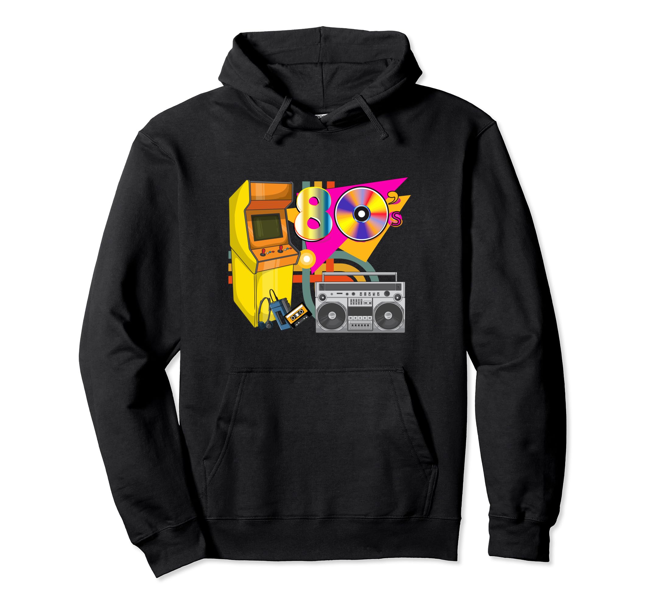 Love 80S Boom Box Cassette Tape Arcade Hoodie - Custom Art Print for Adults - T-Shirt, Sweatshirt, Hoodie