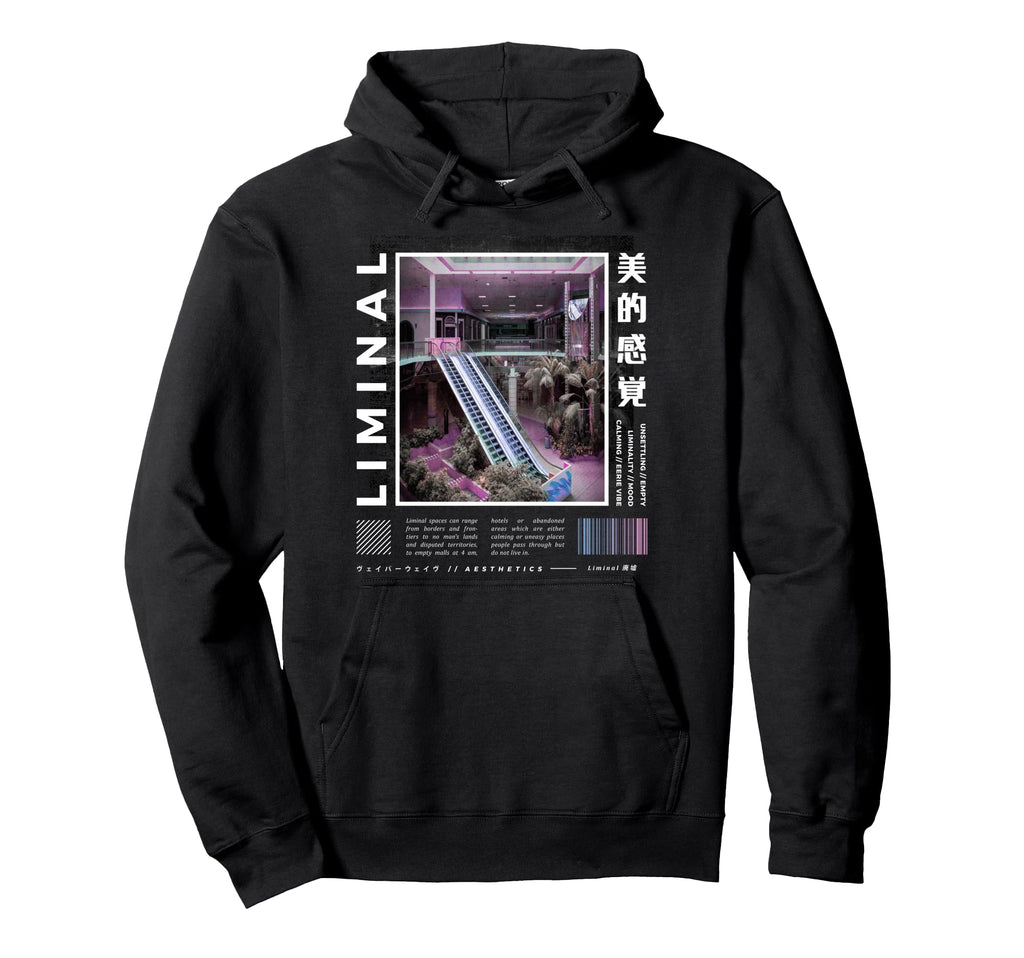 Liminal Spaces Vaporwave Aesthetic Hoodie - Fun Novelty Design Unisex - T-Shirt, Sweatshirt, Hoodie