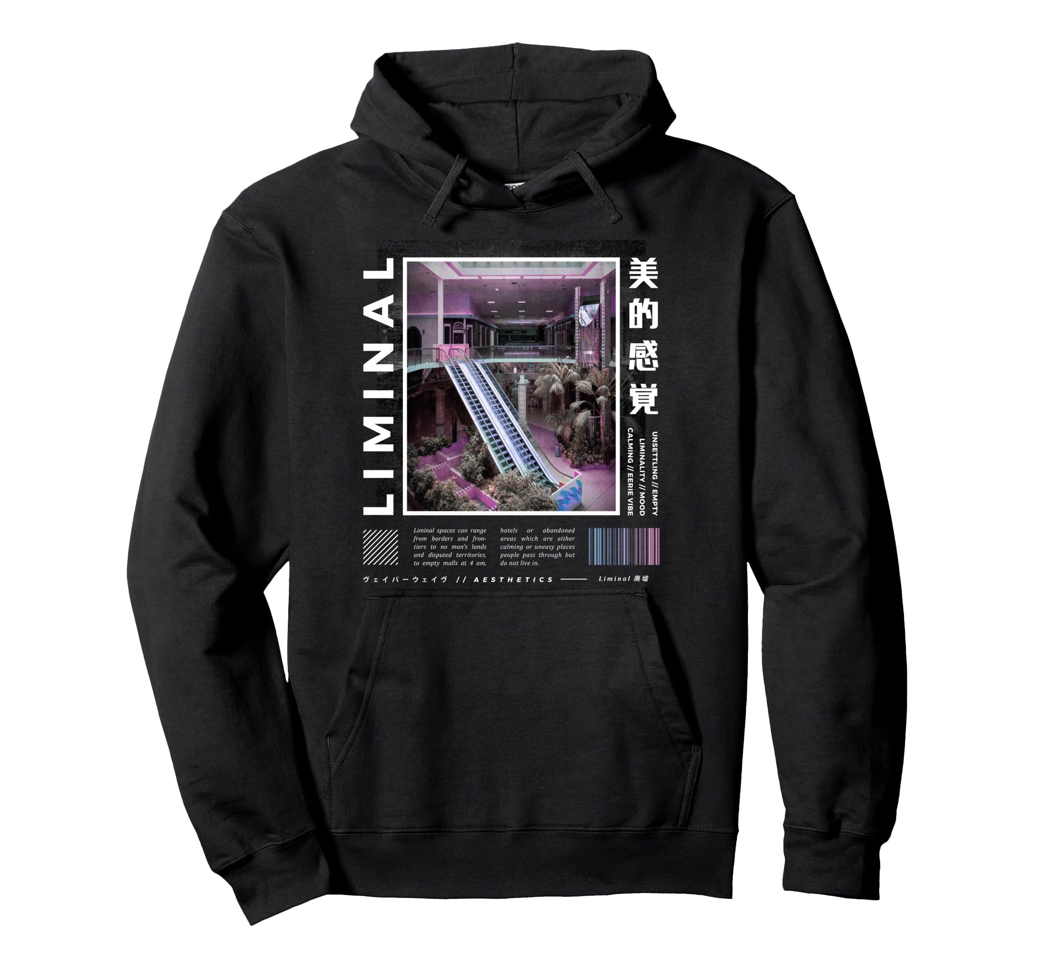 Liminal Spaces Vaporwave Aesthetic Hoodie - Fun Novelty Design Unisex - T-Shirt, Sweatshirt, Hoodie