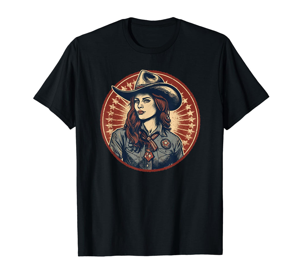 Cowgirl Cowboy Patriotic Cow And Farm T-Shirt - Unique Graphic for Adults - T-Shirt, Sweatshirt, Hoodie