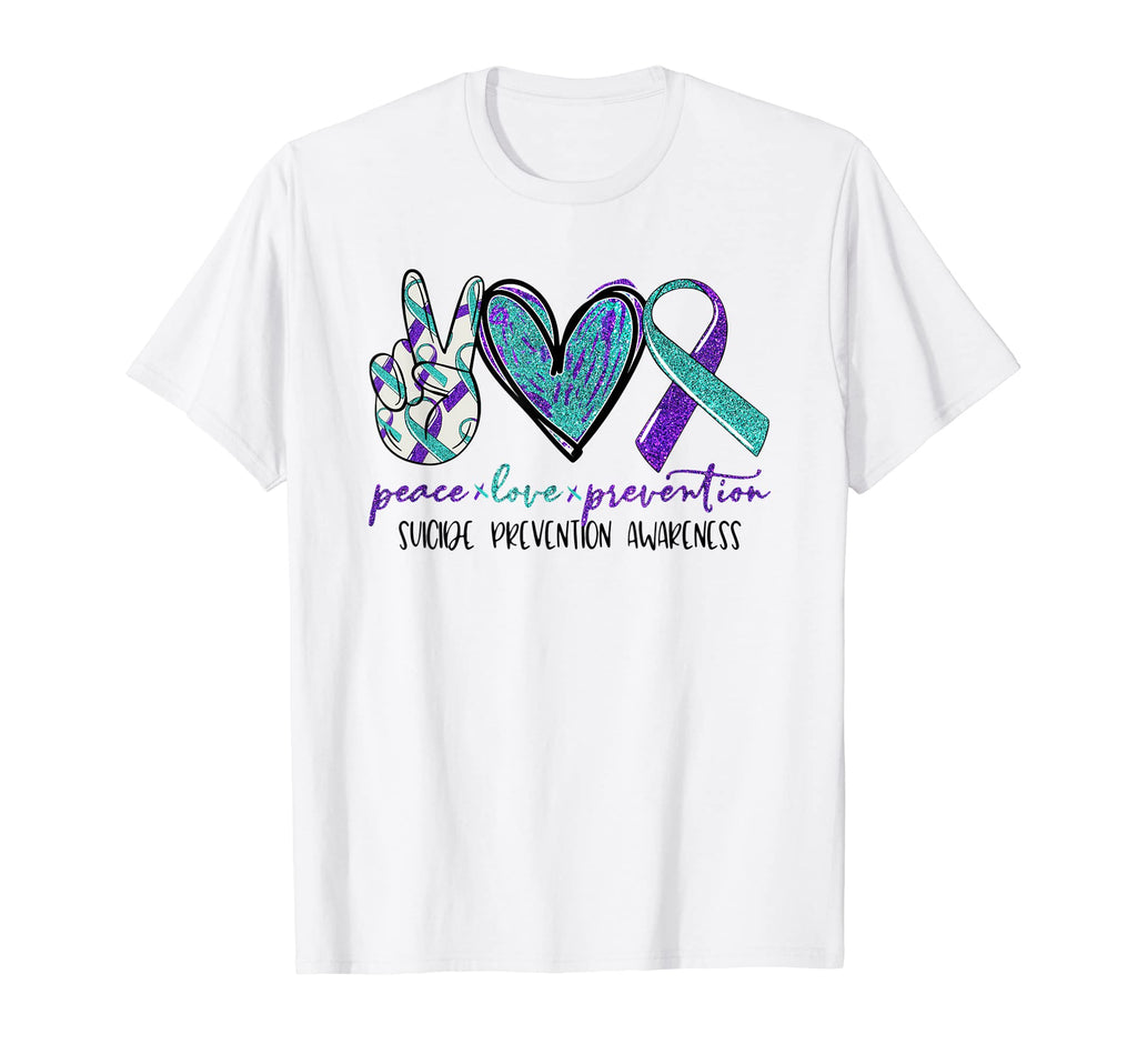Peace Love Prevention Suicide T-Shirt - Trendy Graphic Men Women - T-Shirt, Sweatshirt, Hoodie