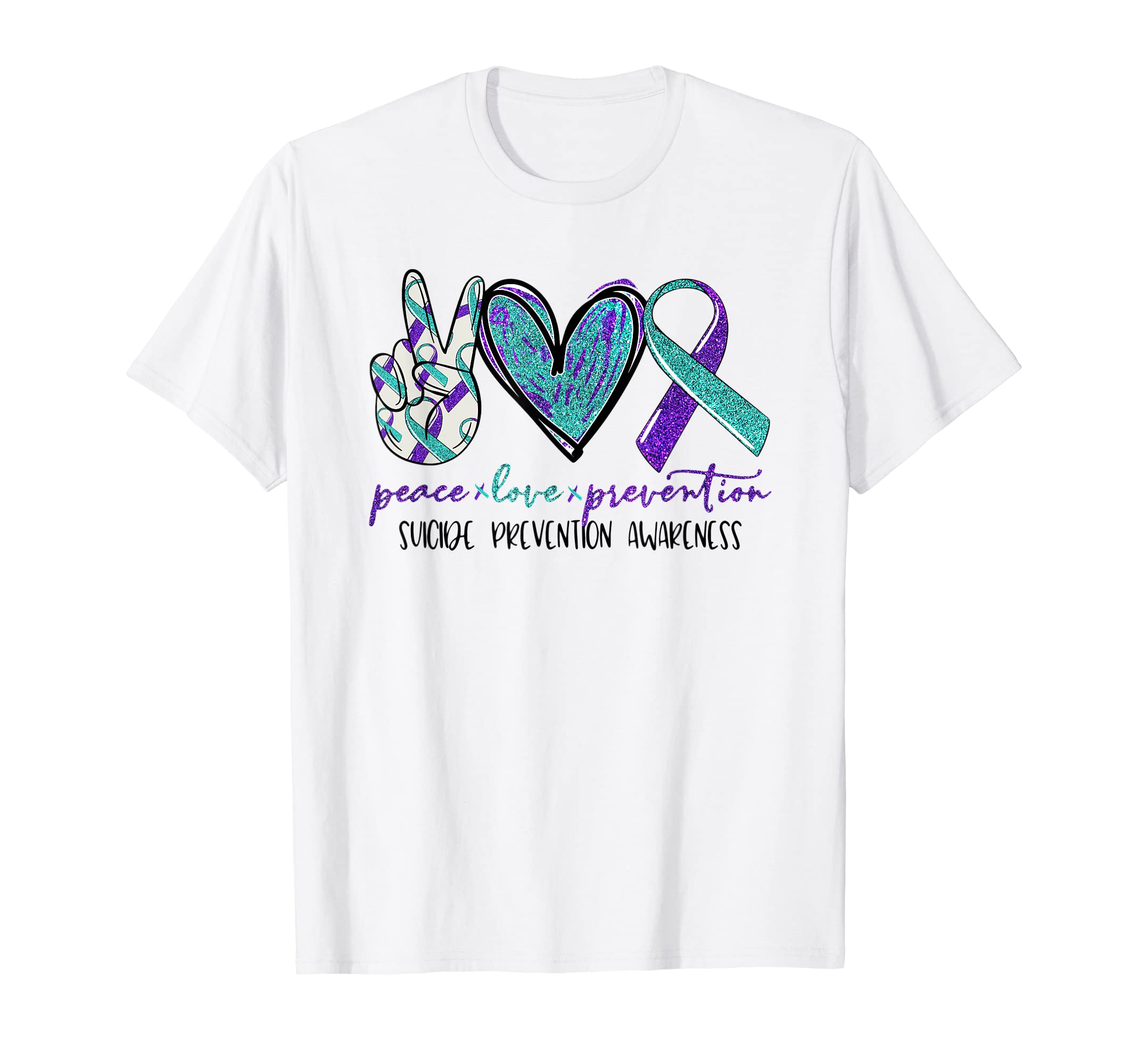 Peace Love Prevention Suicide T-Shirt - Trendy Graphic Men Women - T-Shirt, Sweatshirt, Hoodie