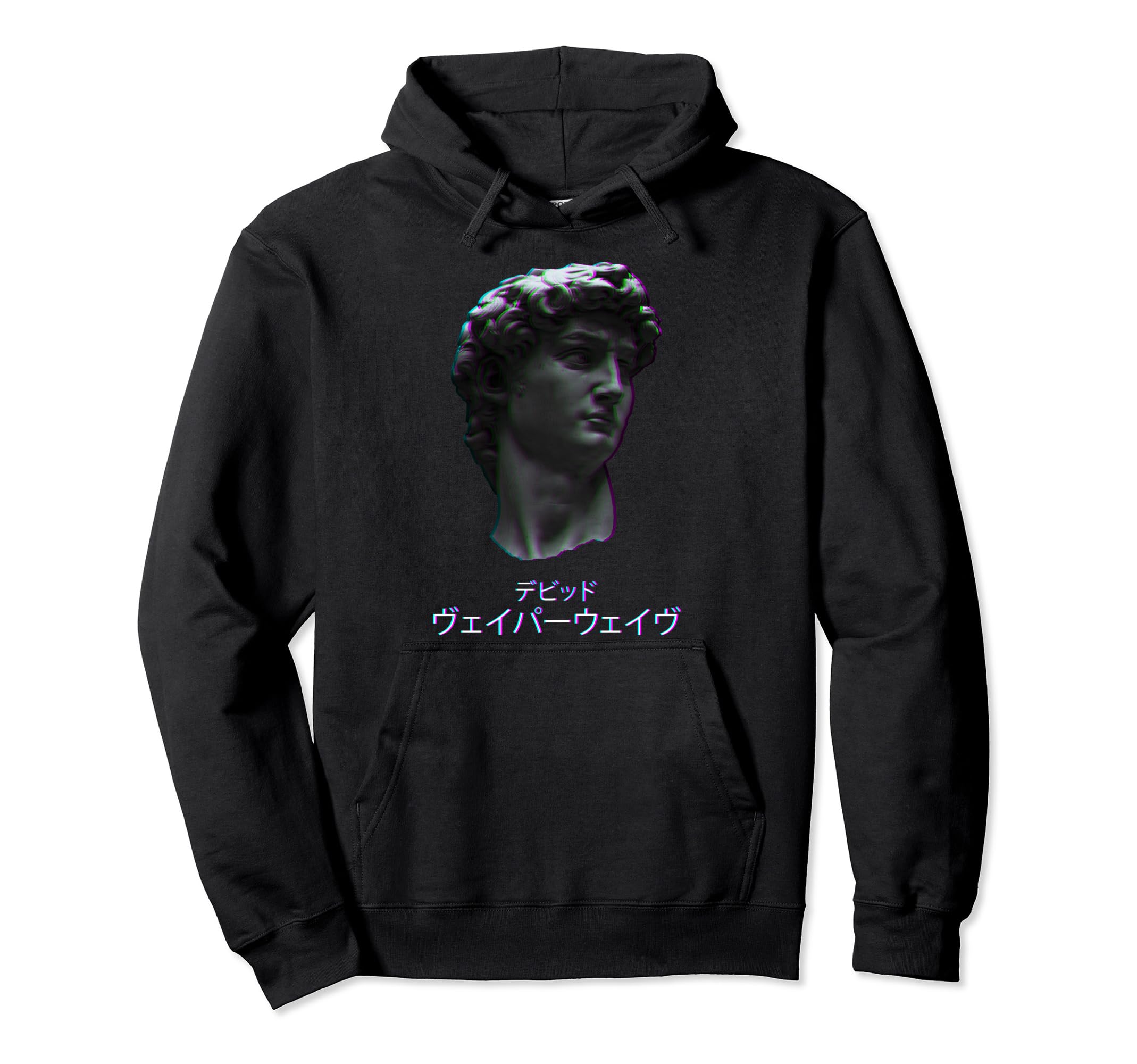 David Italian Statue Retrowave Synthwave Hoodie - Graphic Print for Adults - T-Shirt, Sweatshirt, Hoodie