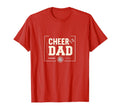 Proud Cheer Dad Megaphone Spirit Pom T-Shirt - Unique Graphic Men Women - T-Shirt, Sweatshirt, Hoodie