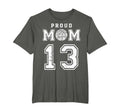 Custom Proud Basketball Mom Number 13 T-Shirt - Unique Graphic for Adults - T-Shirt, Sweatshirt, Hoodie