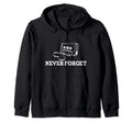 Never Forget Cassette Tapes Music Radio Hoodie - Graphic Print for Adults - T-Shirt, Sweatshirt, Hoodie