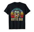 Rottie Dad Rottweiler Dog Sunset Beach T-Shirt - Trendy Graphic for Adults - T-Shirt, Sweatshirt, Hoodie