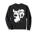 Punk And Cat Grunge 90S Distressed Sweatshirt - Novelty Apparel Men Women - T-Shirt, Sweatshirt, Hoodie