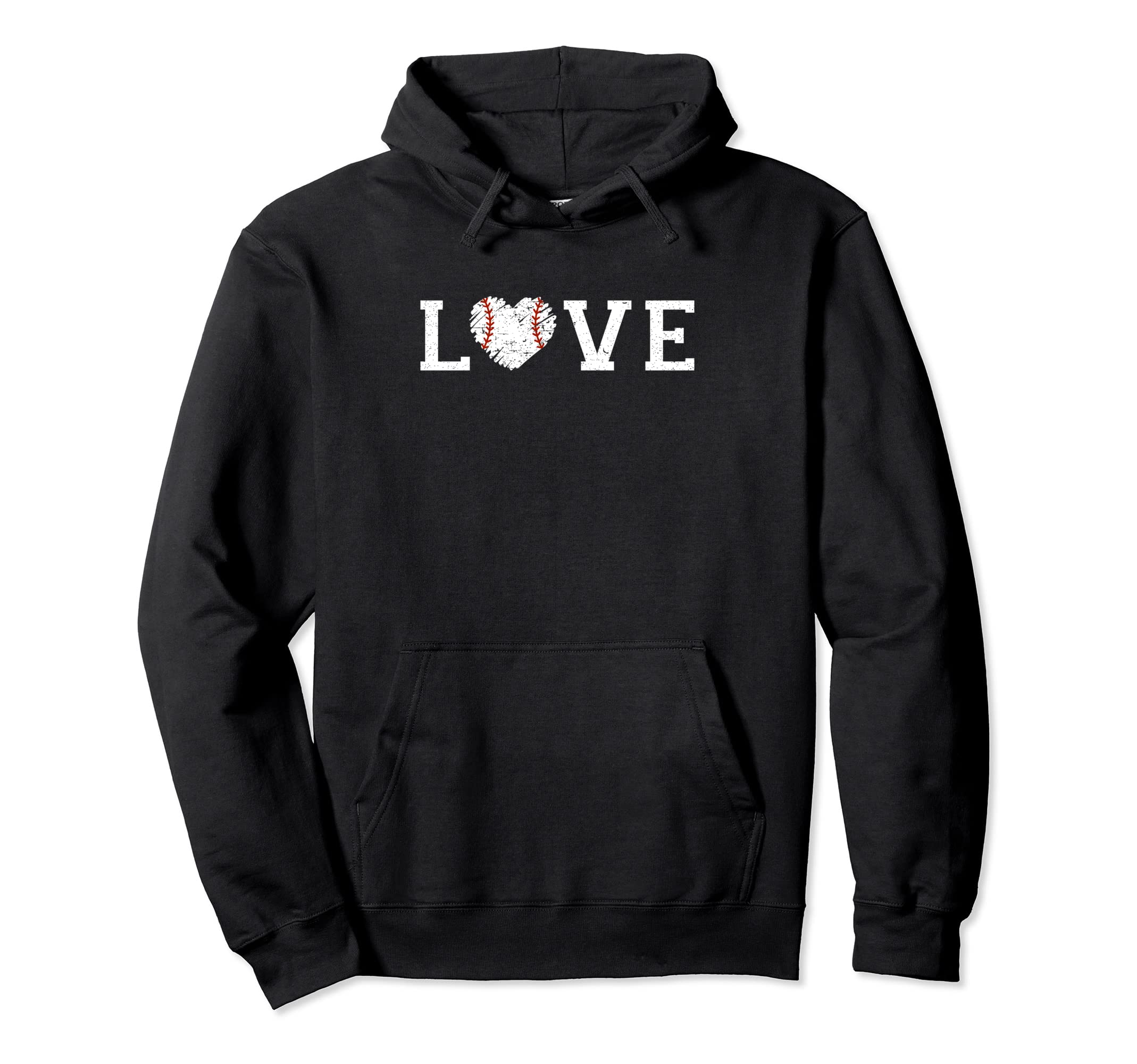 Love Baseball Heart Softball Mom Dad Hoodie - Aesthetic Graphic Unisex - T-Shirt, Sweatshirt, Hoodie