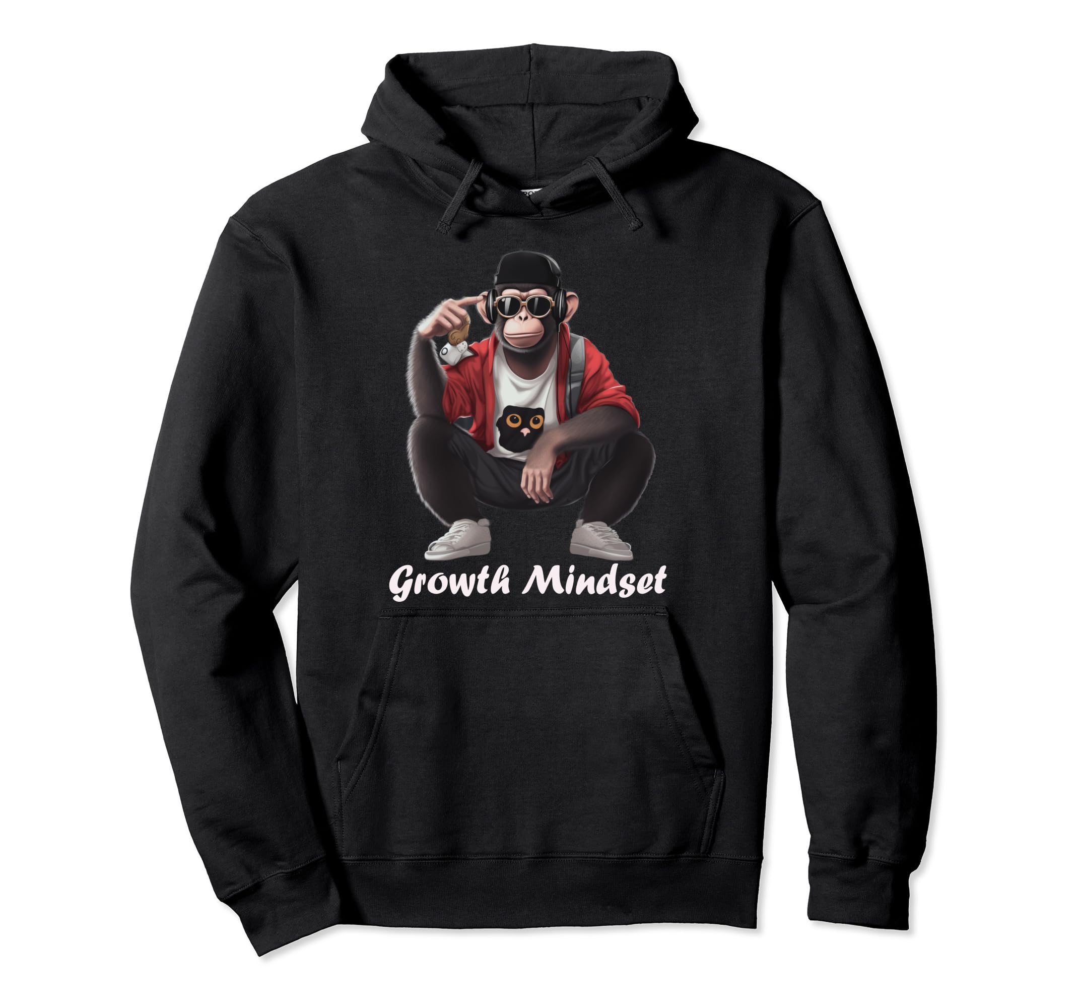 Funny Monkey Listening To Hip Hop Hoodie - Streetwear Style Men Women - T-Shirt, Sweatshirt, Hoodie