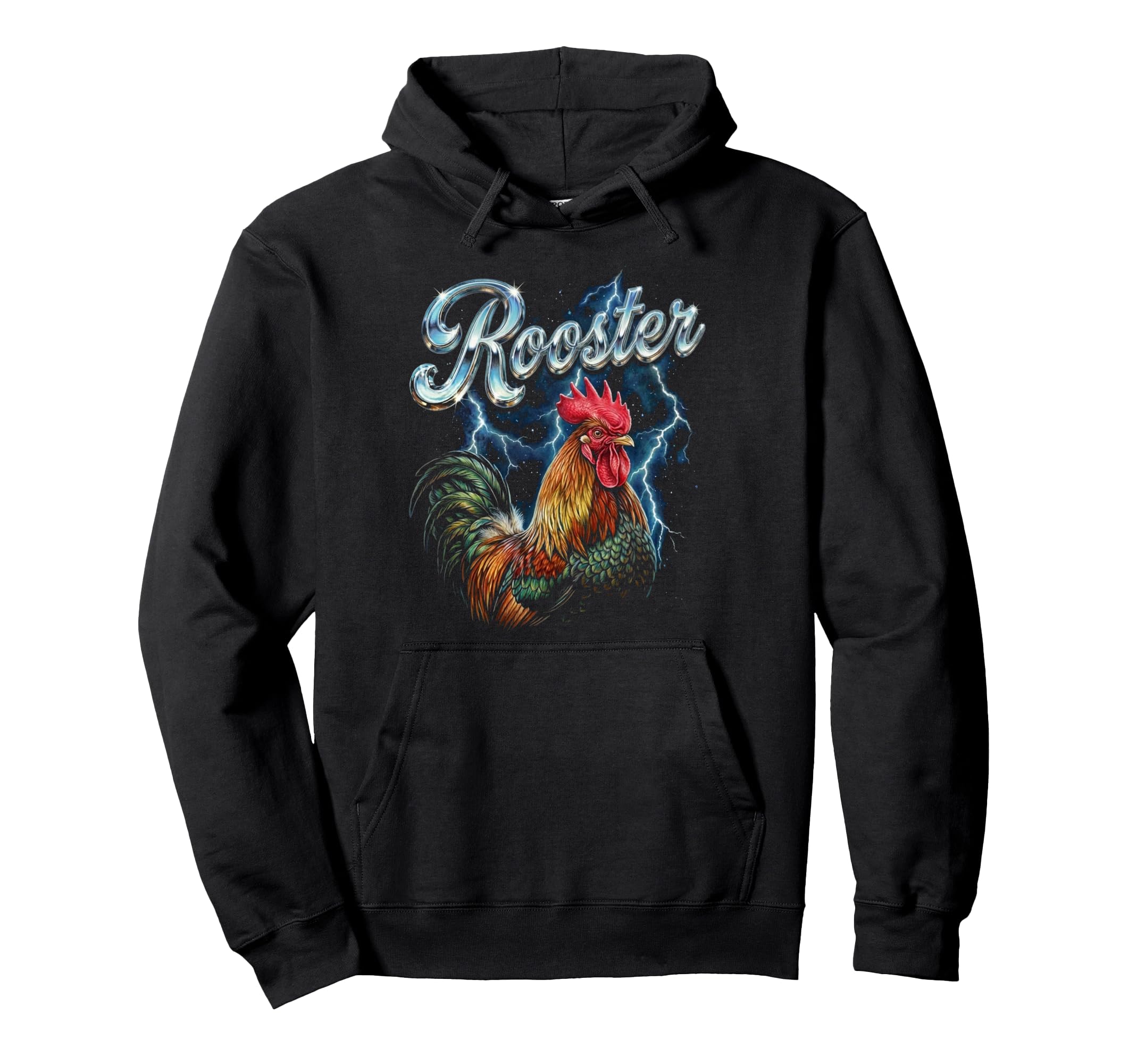 Rooster 90S Funny Rooster 80S Bird Hoodie - Aesthetic Graphic Men Women - T-Shirt, Sweatshirt, Hoodie
