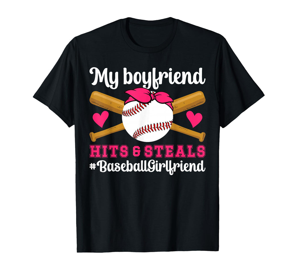 My Boyfriend Baseball Girlfriend T-Shirt - Minimalist Print Men Women - T-Shirt, Sweatshirt, Hoodie