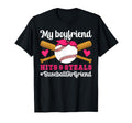 My Boyfriend Baseball Girlfriend T-Shirt - Minimalist Print Men Women - T-Shirt, Sweatshirt, Hoodie