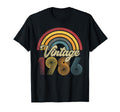 1986 37Th Birthday Rainbow T-Shirt - Streetwear Style for Adults - T-Shirt, Sweatshirt, Hoodie