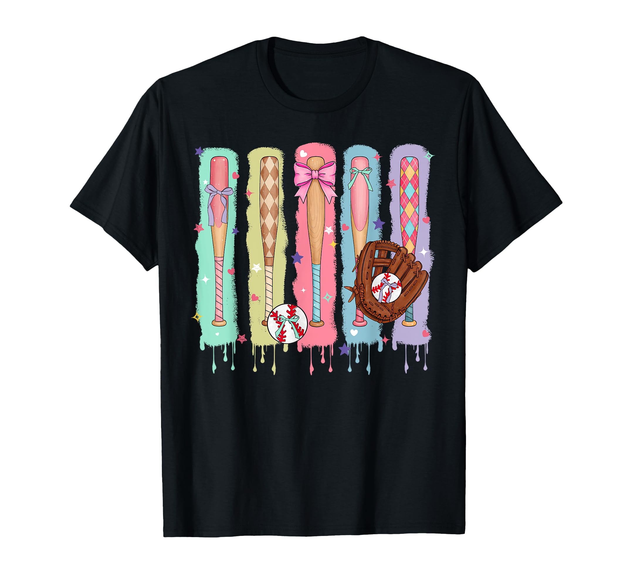 Baseball Girly Baseball Mama Baseball T-Shirt - Trendy Graphic for Adults - T-Shirt, Sweatshirt, Hoodie