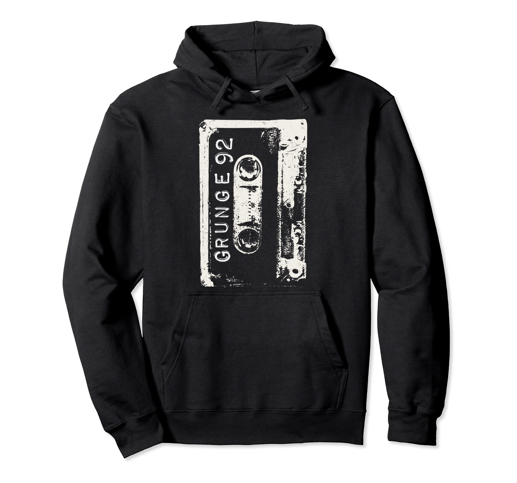 Grunge 90S Concert Mixtape Hoodie - Fun Novelty Design for Adults - T-Shirt, Sweatshirt, Hoodie