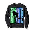 Birthday Skates Gray Distressed Sweatshirt - Casual Everyday Wear Men Women - T-Shirt, Sweatshirt, Hoodie