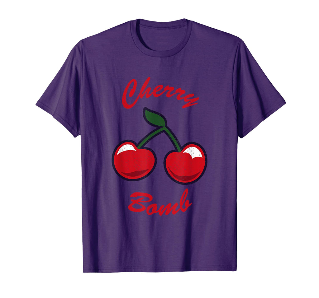 Cherry Bomb 70S 80S 90S Fruit T-Shirt - Graphic Print Men Women - T-Shirt, Sweatshirt, Hoodie