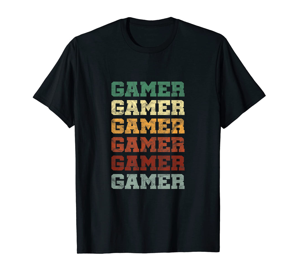 Distressed Gamer Typography Geek Gamers T-Shirt - Custom Art Print Unisex - T-Shirt, Sweatshirt, Hoodie