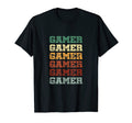 Distressed Gamer Typography Geek Gamers T-Shirt - Custom Art Print Unisex - T-Shirt, Sweatshirt, Hoodie