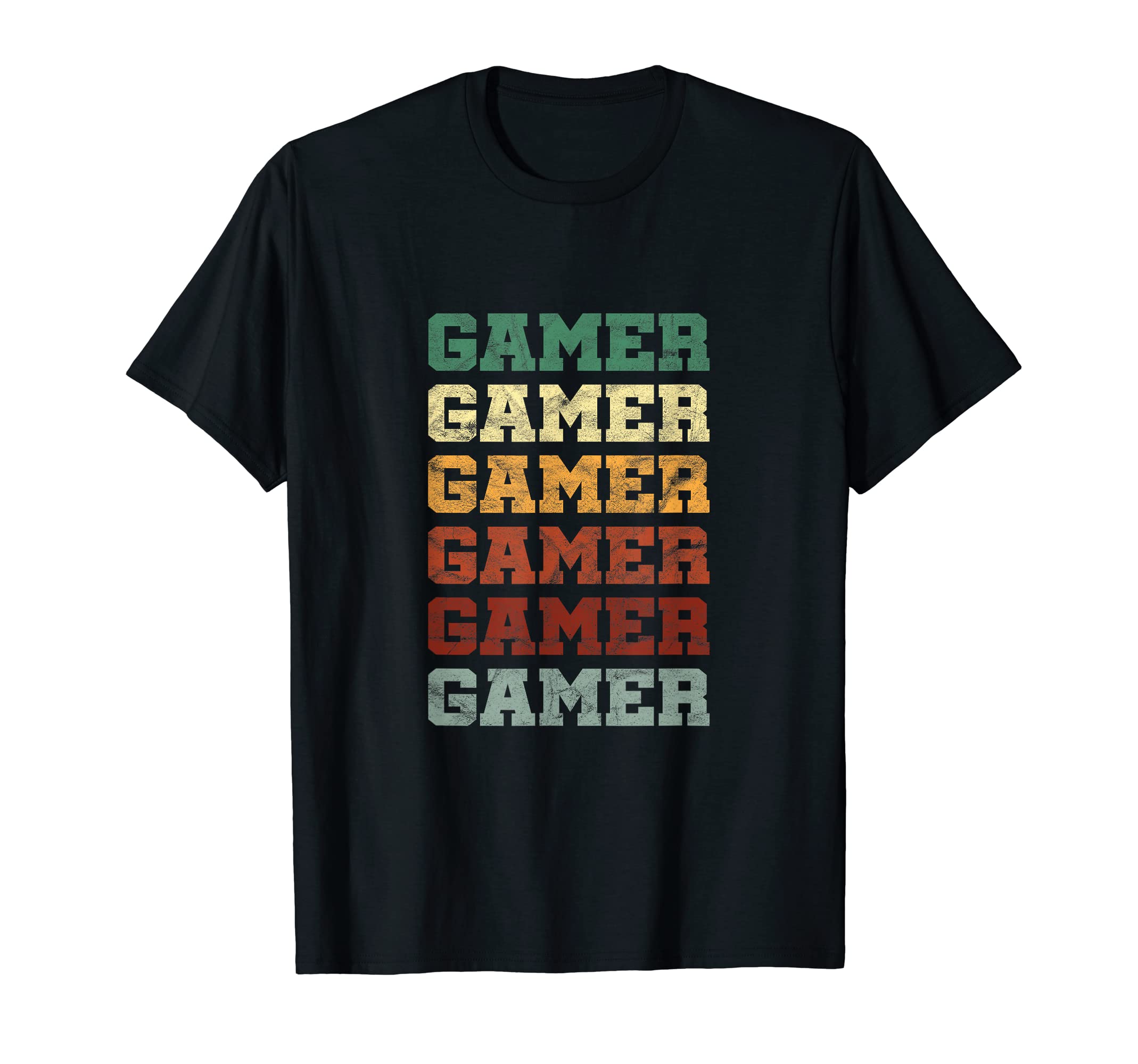 Distressed Gamer Typography Geek Gamers T-Shirt - Custom Art Print Unisex - T-Shirt, Sweatshirt, Hoodie
