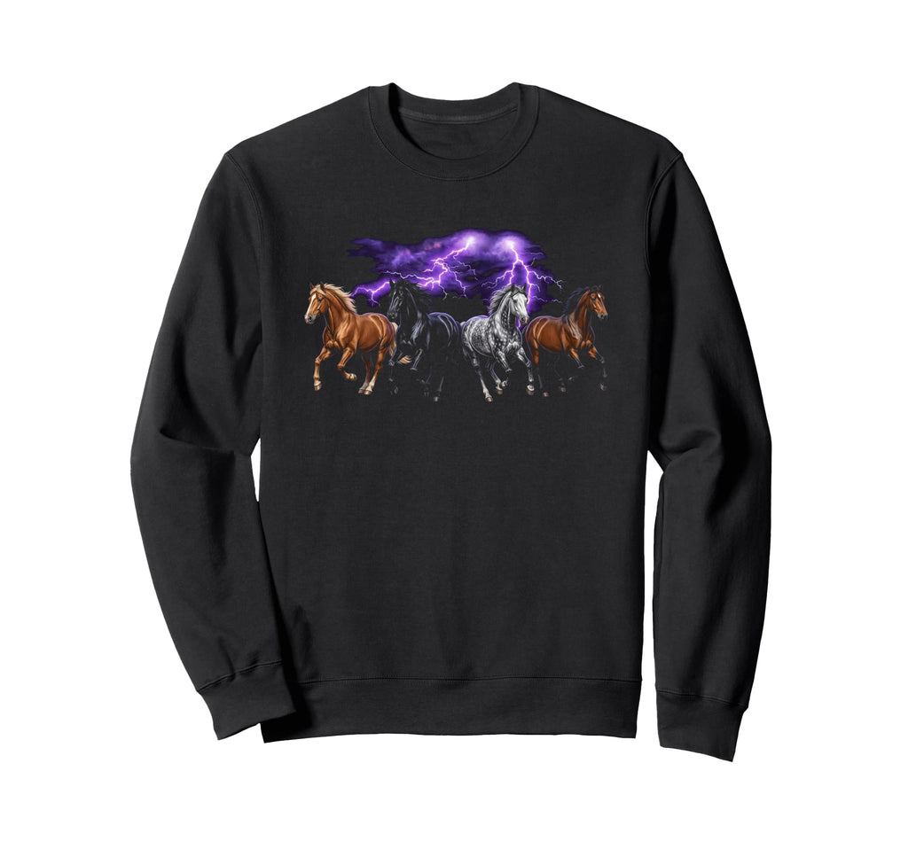 Horses 90S Funny Horse Lover 80S Sweatshirt - Unique Graphic for Adults - T-Shirt, Sweatshirt, Hoodie