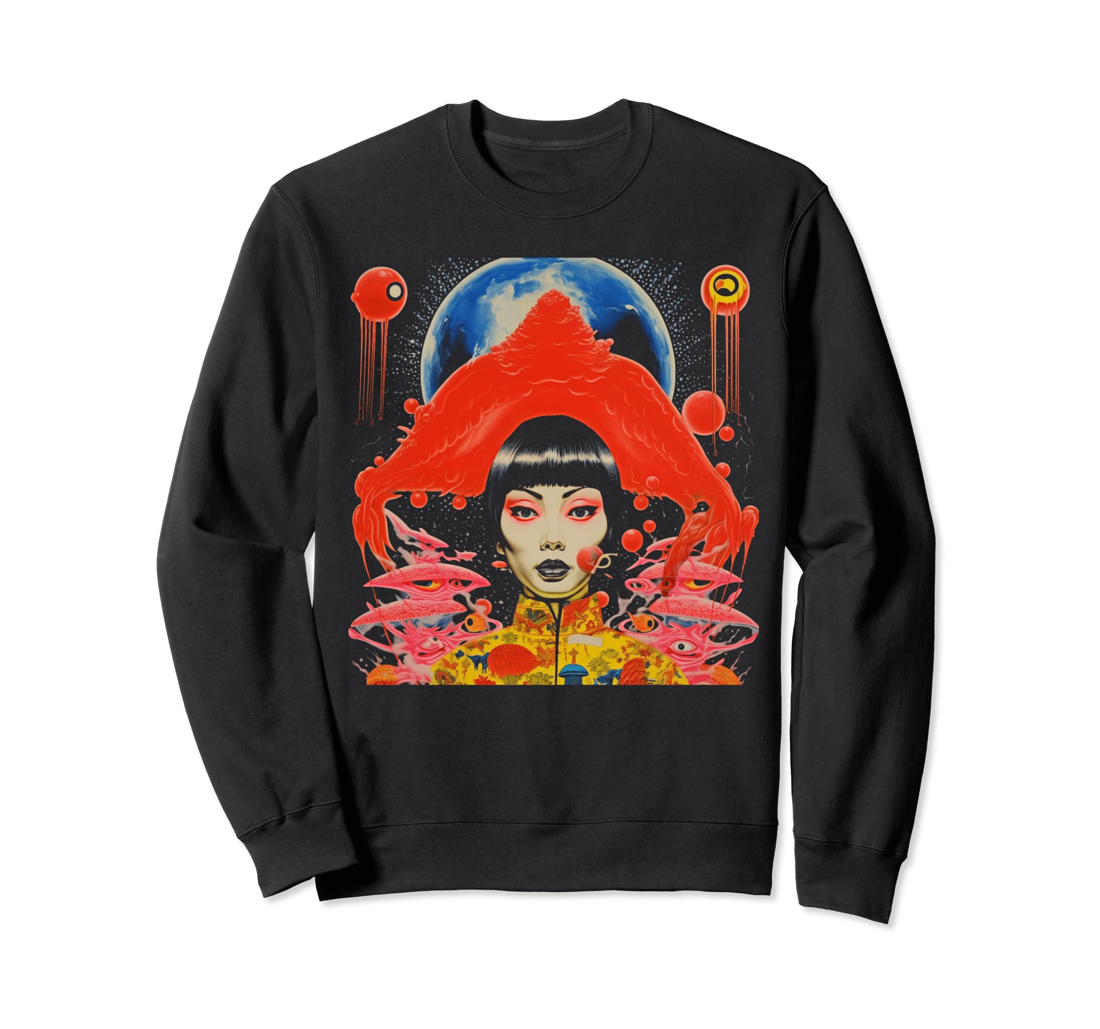 Japanese Y2K Aesthetic Surreal Sweatshirt - Novelty Apparel for Adults - T-Shirt, Sweatshirt, Hoodie