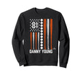 Baseball American Flag Danny Sweatshirt - Custom Art Print for Adults - T-Shirt, Sweatshirt, Hoodie