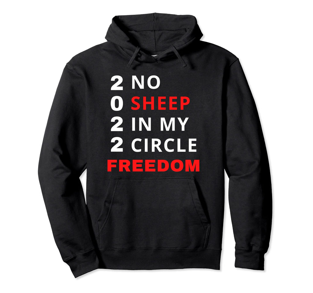 No Sheep My Circle Distressed Usa Flag Hoodie - Unique Graphic Unisex - T-Shirt, Sweatshirt, Hoodie