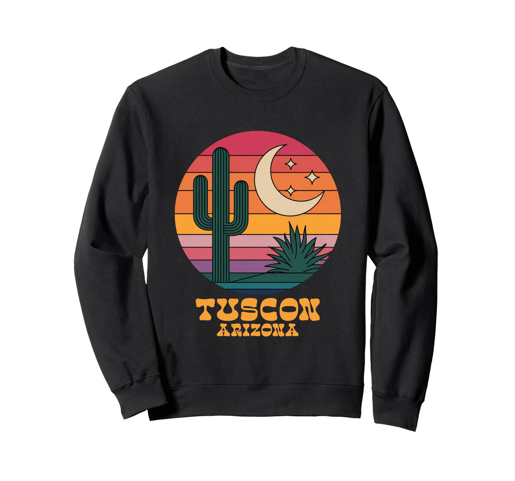 Tuscon Arizona Boho Celestial Cactus Sweatshirt - Trendy Graphic Unisex - T-Shirt, Sweatshirt, Hoodie