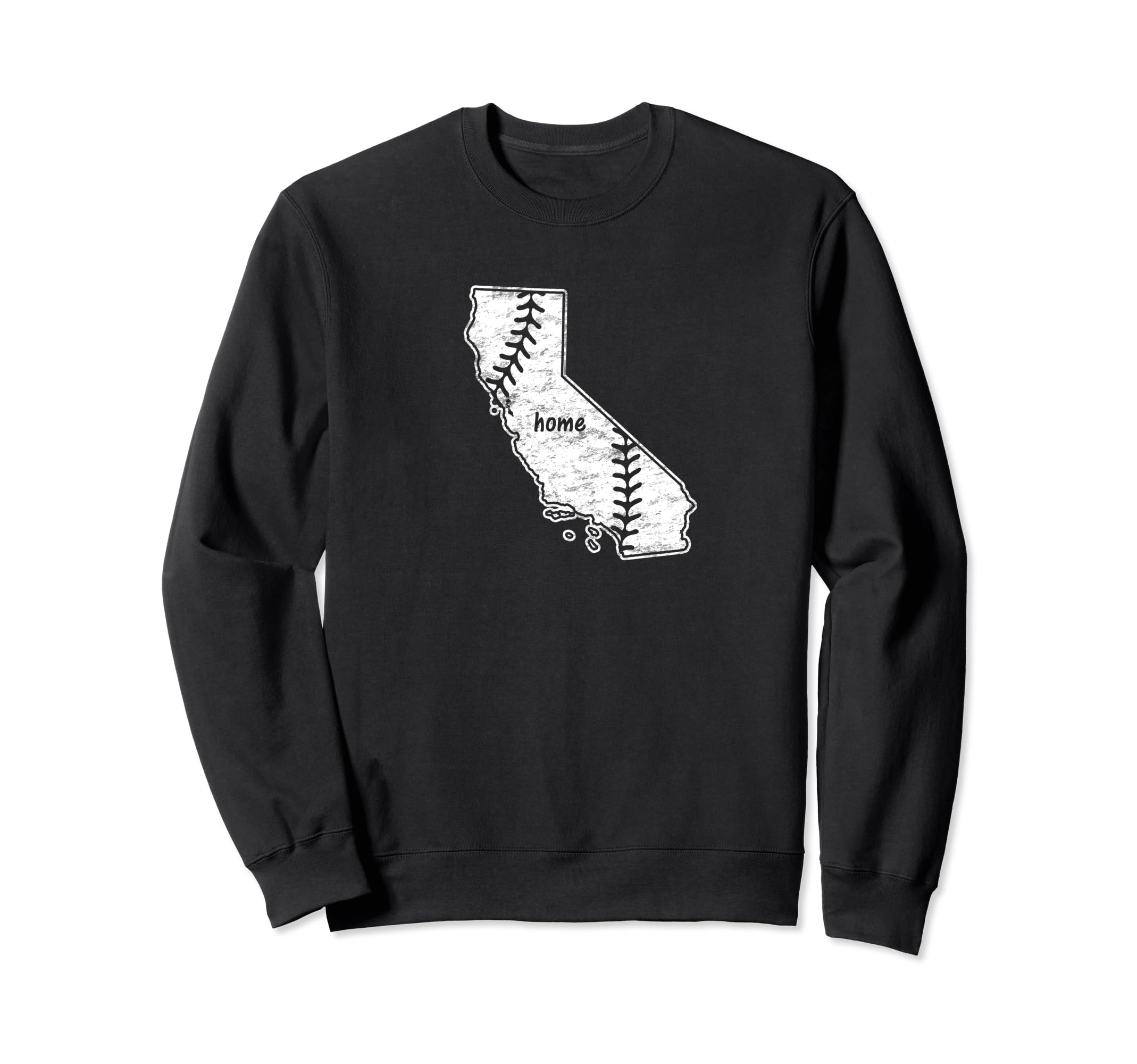 California Map Home Love Baseball Sweatshirt - Custom Art Print Unisex - T-Shirt, Sweatshirt, Hoodie