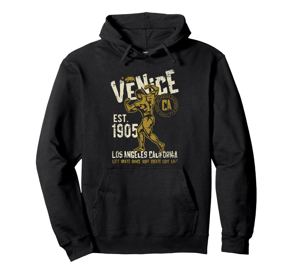 Venice Est 1905 California Distressed Hoodie - Fun Novelty Design Unisex - T-Shirt, Sweatshirt, Hoodie