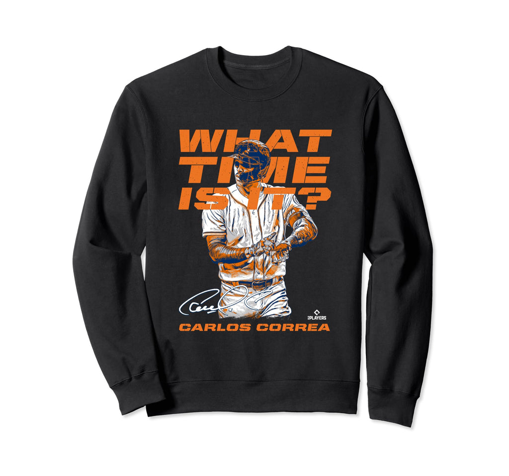 What Time Is It Carlos Correa Funny Sweatshirt - Trendy Graphic Unisex - T-Shirt, Sweatshirt, Hoodie