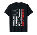 Mens Baseball Dad Coach Patriotic Usa Flag T-Shirt - Graphic Print Unisex - T-Shirt, Sweatshirt, Hoodie