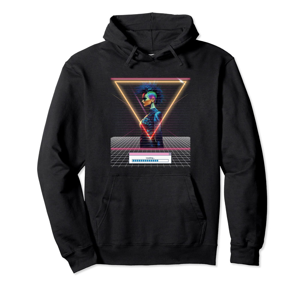 Vaporwave Cyberpunks Glitch Japanese Art Hoodie - Unique Graphic Unisex - T-Shirt, Sweatshirt, Hoodie