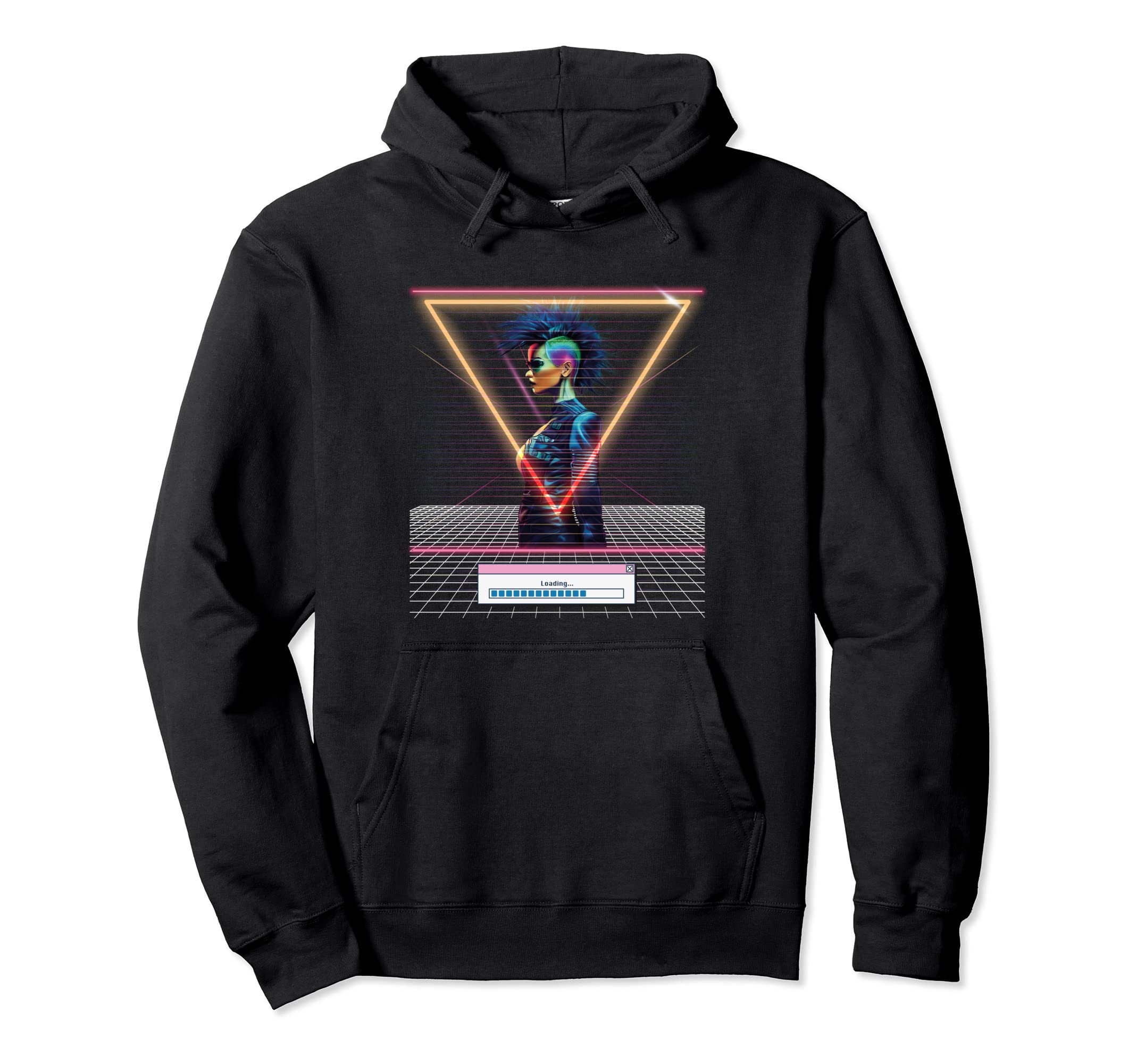 Vaporwave Cyberpunks Glitch Japanese Art Hoodie - Unique Graphic Unisex - T-Shirt, Sweatshirt, Hoodie
