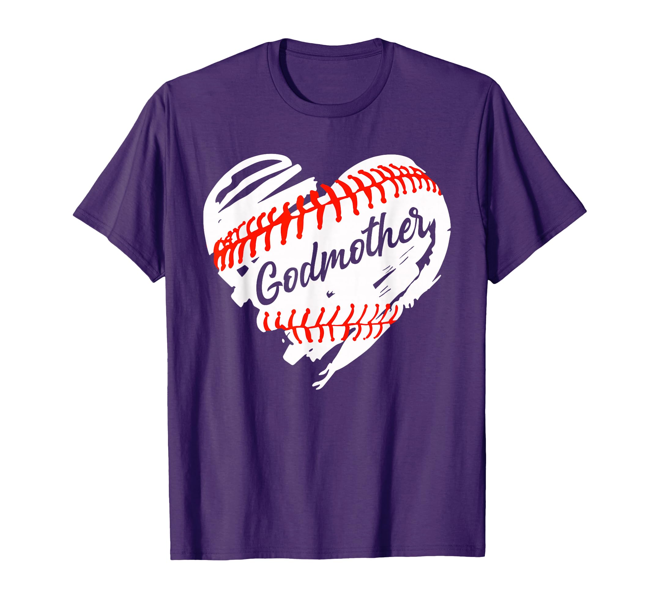 Baseball Heart Baseball Godmother Softball T-Shirt - Unique Graphic Unisex - T-Shirt, Sweatshirt, Hoodie