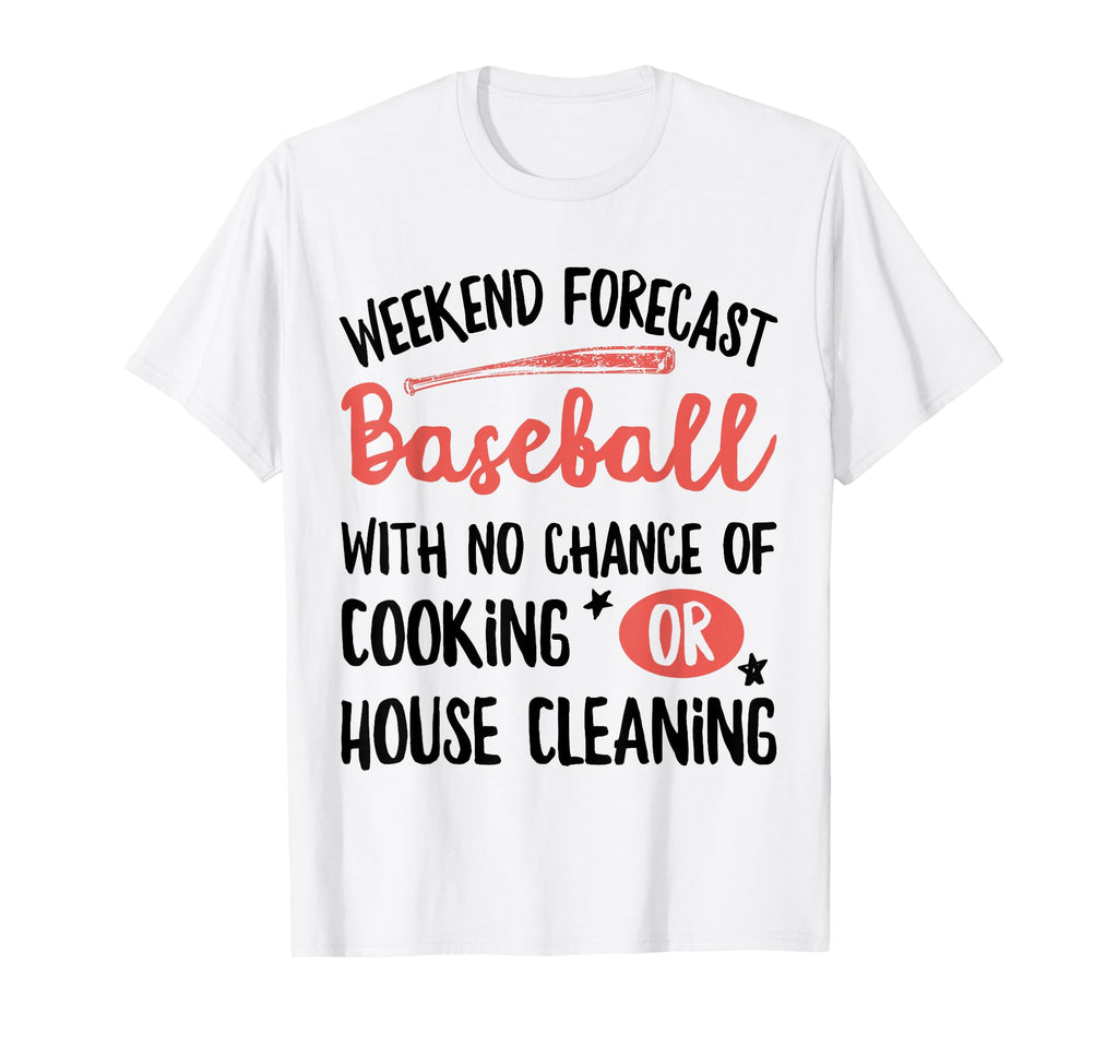 Weekend Forecast Baseball No Chance T-Shirt - Minimalist Print for Adults - T-Shirt, Sweatshirt, Hoodie