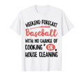 Weekend Forecast Baseball No Chance T-Shirt - Minimalist Print for Adults - T-Shirt, Sweatshirt, Hoodie
