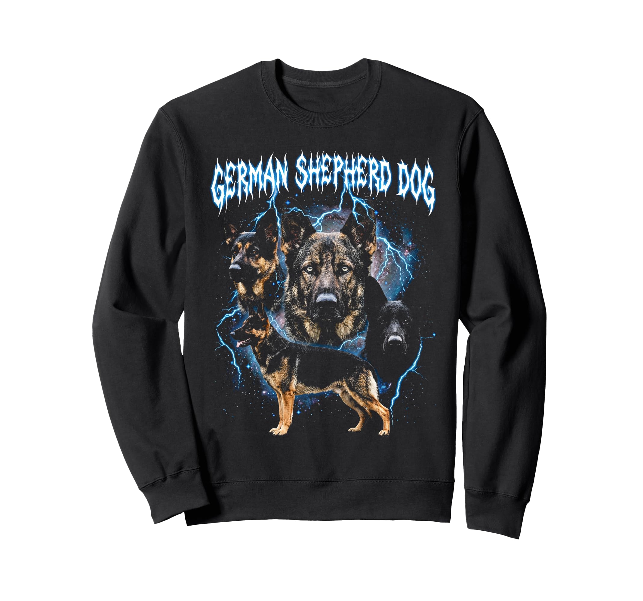 German Shepherd Dog 90S Heavy Sweatshirt - Casual Everyday Wear Unisex - T-Shirt, Sweatshirt, Hoodie