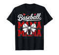 Coquette Bow Baseball Mama Sport T-Shirt - Fun Novelty Design for Adults - T-Shirt, Sweatshirt, Hoodie
