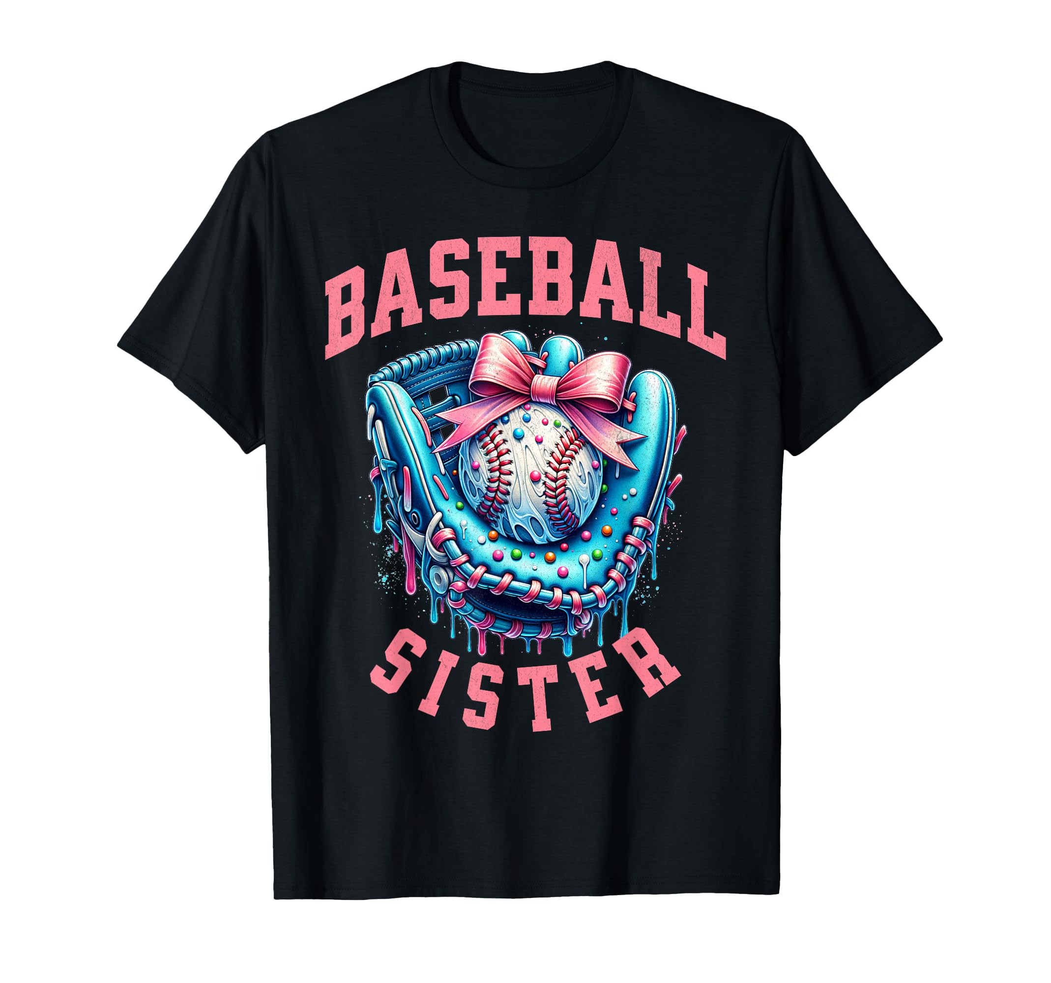 Baseball Sister Coquette Bow Cheer T-Shirt - Streetwear Style Unisex - T-Shirt, Sweatshirt, Hoodie