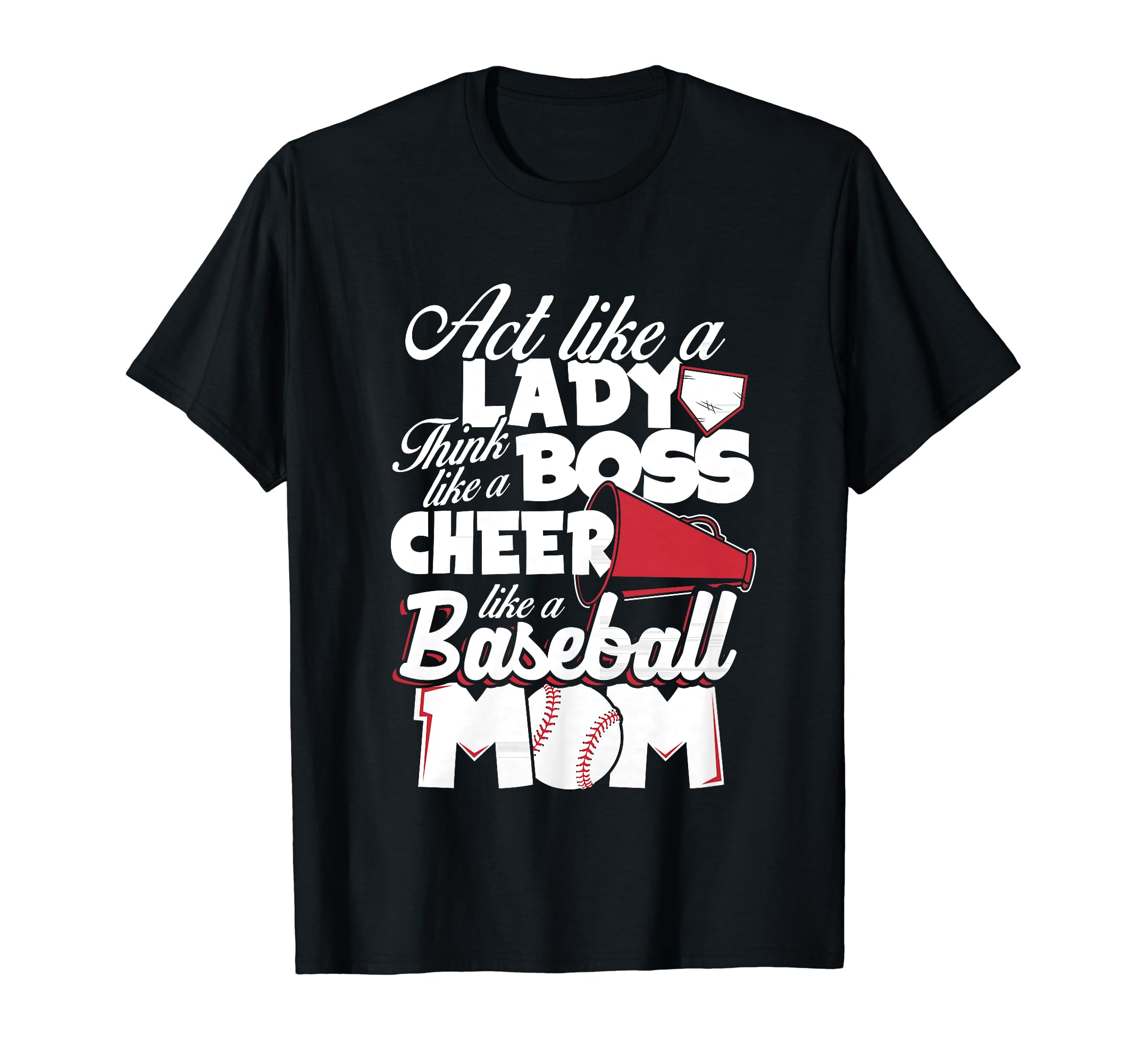 Funny Baseball Mom Gift Cheer Like T-Shirt - Minimalist Print Men Women - T-Shirt, Sweatshirt, Hoodie