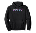 Offline Glitch Japanese Vaporwave Hoodie - Trendy Graphic Men Women - T-Shirt, Sweatshirt, Hoodie