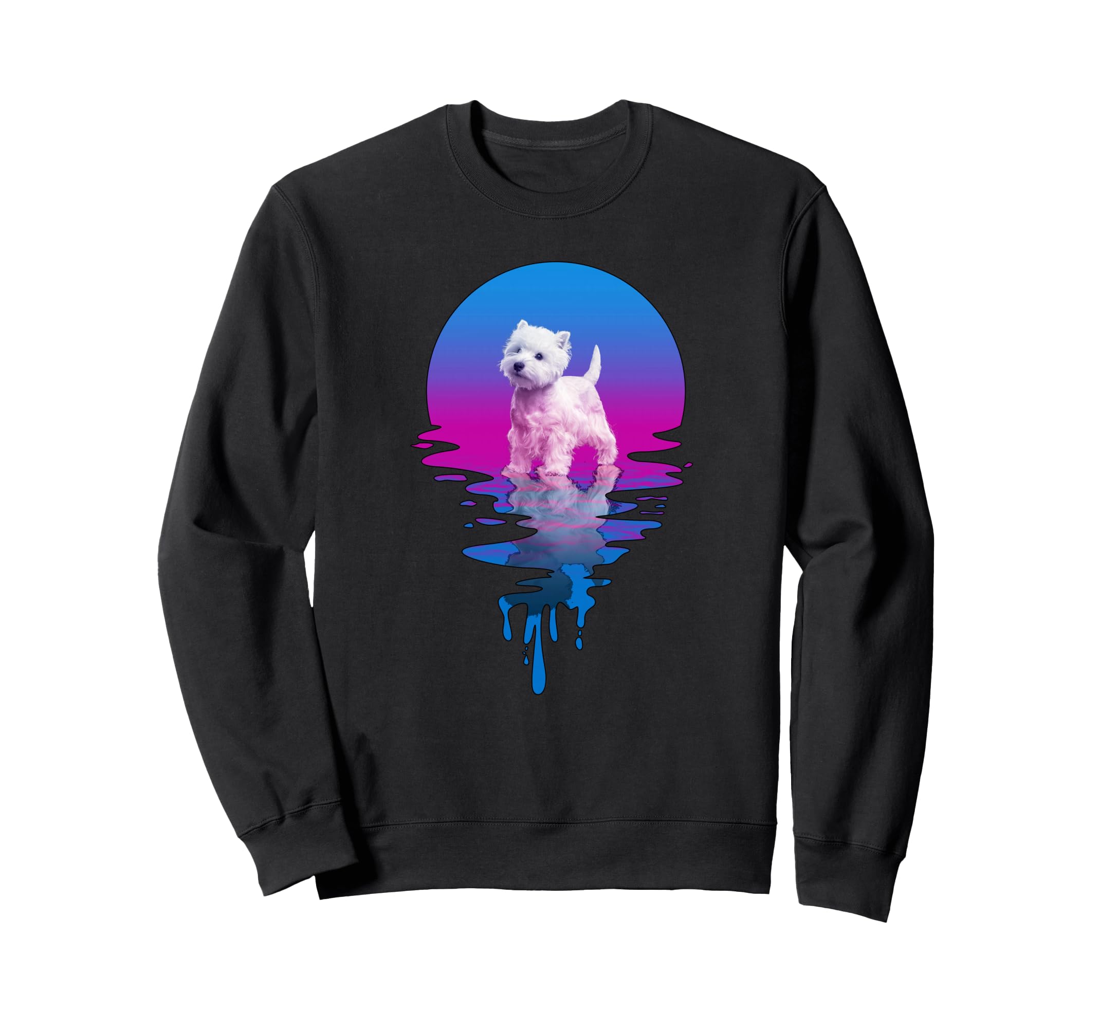 Sunset Westie Sweatshirt - Trendy Graphic for Adults - T-Shirt, Sweatshirt, Hoodie